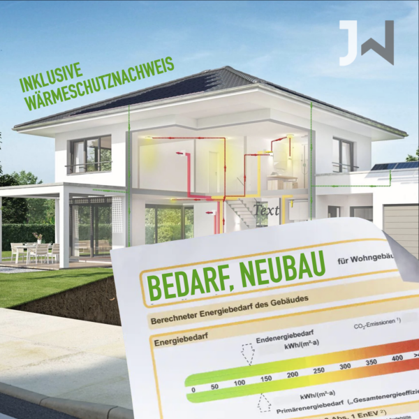 Energieausweis Neubau mit Wärmeschutznachweis